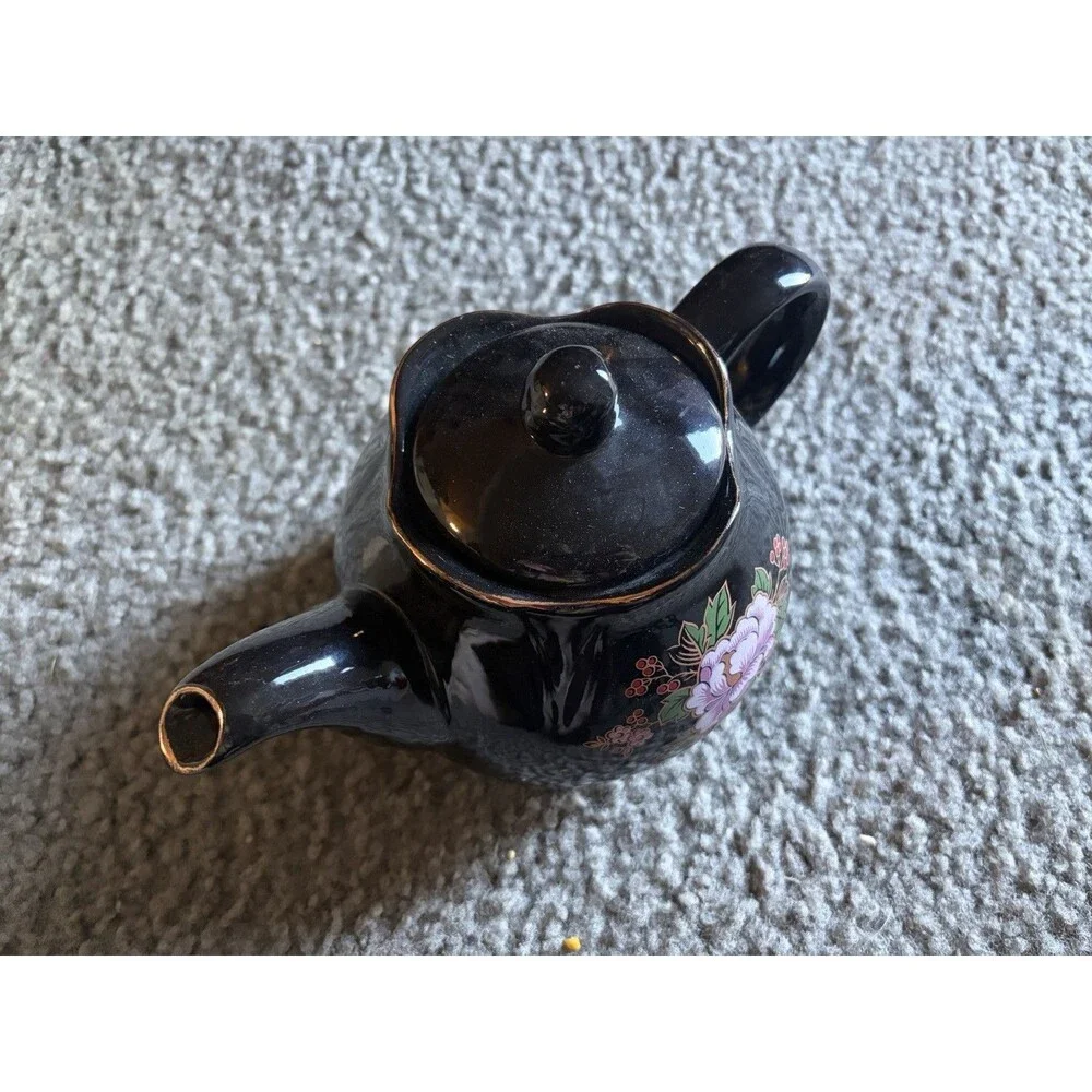 Vintage Teapot With Flower Eg